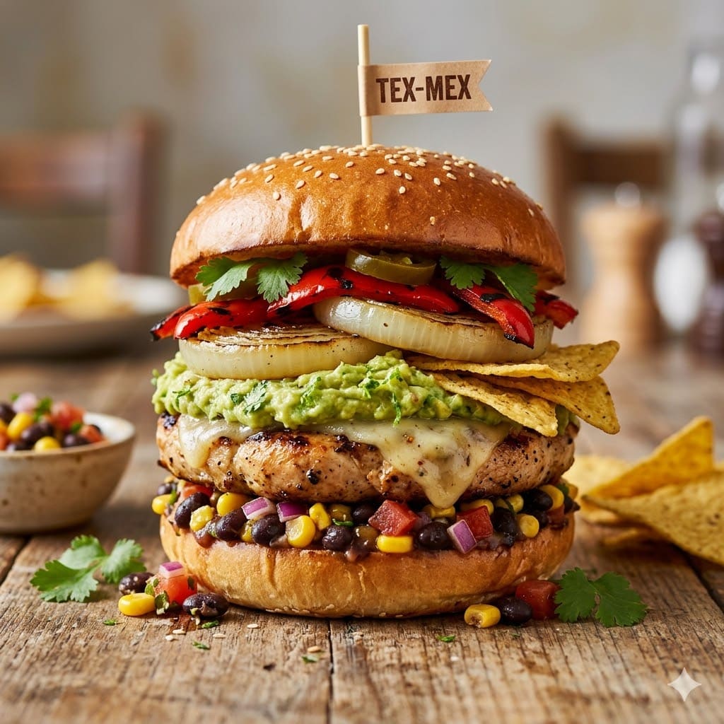Texmex Chicken Burger dari Simetri Home Coffee Roasters